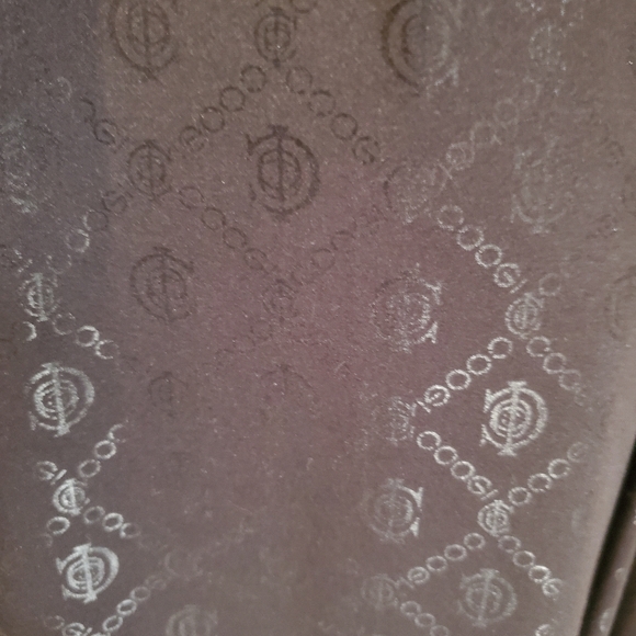 COOGI black rasta strappy maxi dress allover logo print stretch polyeste… - Picture 5 of 13